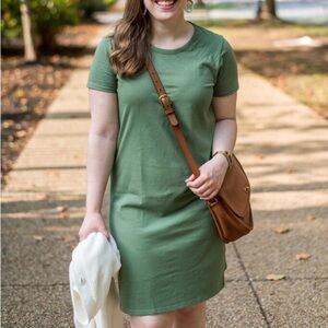J Crew Green Tshirt Dresss